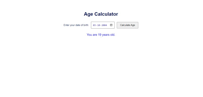 Age Calculator – screenshot 1