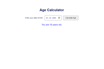 Age Calculator