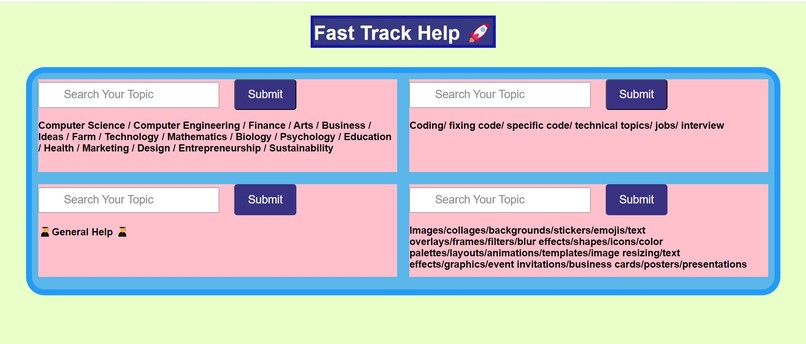 Fast Track Help – screenshot 1