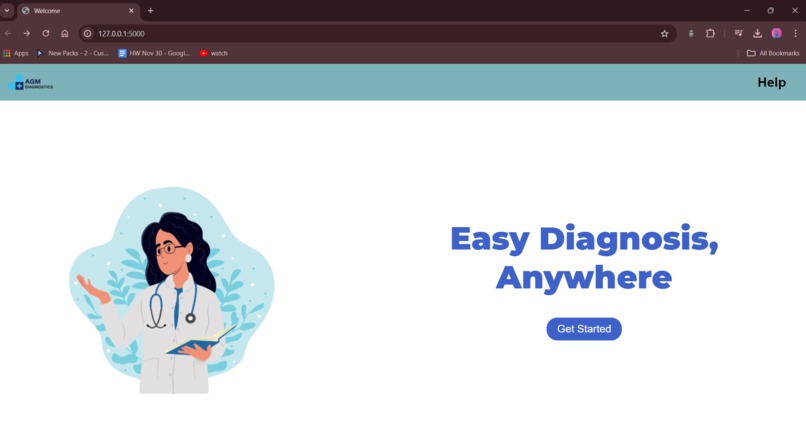 Monkeypox diagnosis model – screenshot 1