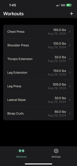 Weights - Gym Progress Tracker – screenshot 3