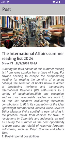 Post – screenshot 3