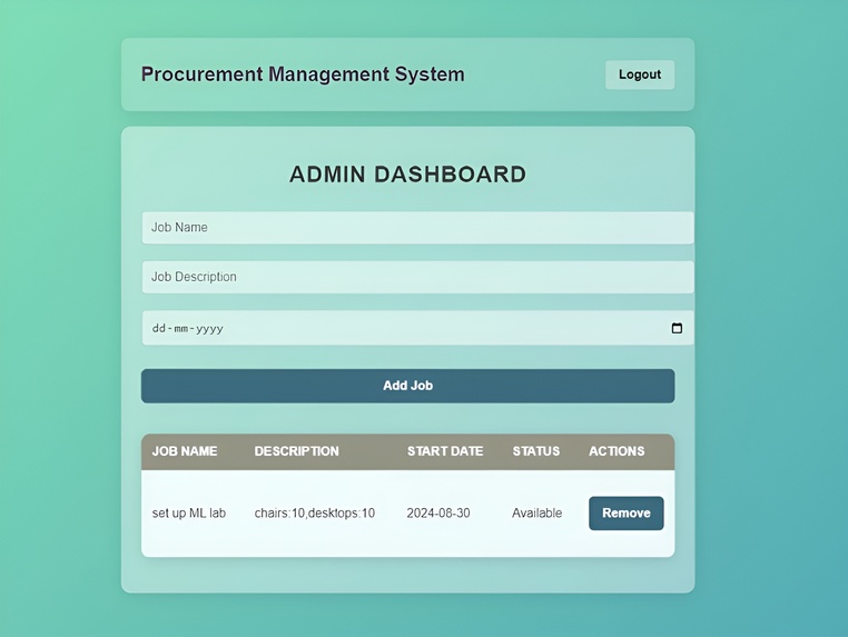Automated procurement management for efficient supply chains – screenshot 1