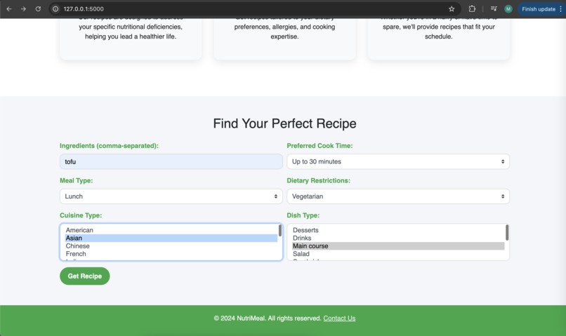 NutriMeal – screenshot 3