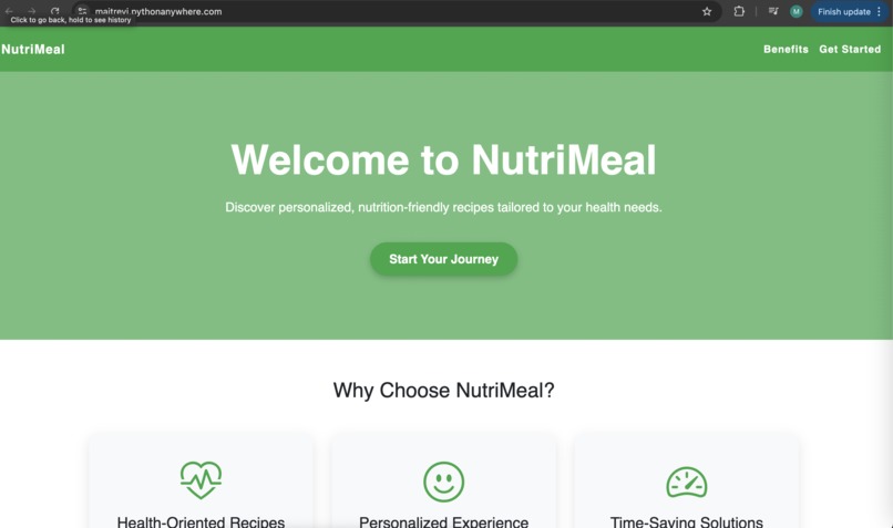 NutriMeal – screenshot 1