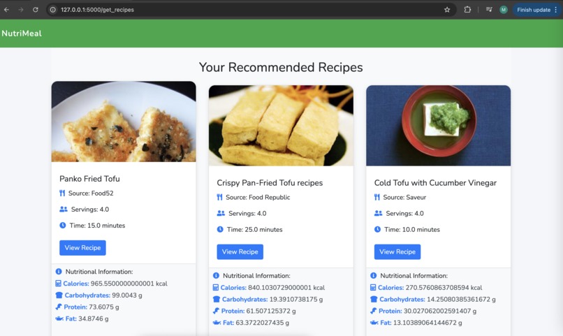 NutriMeal – screenshot 4