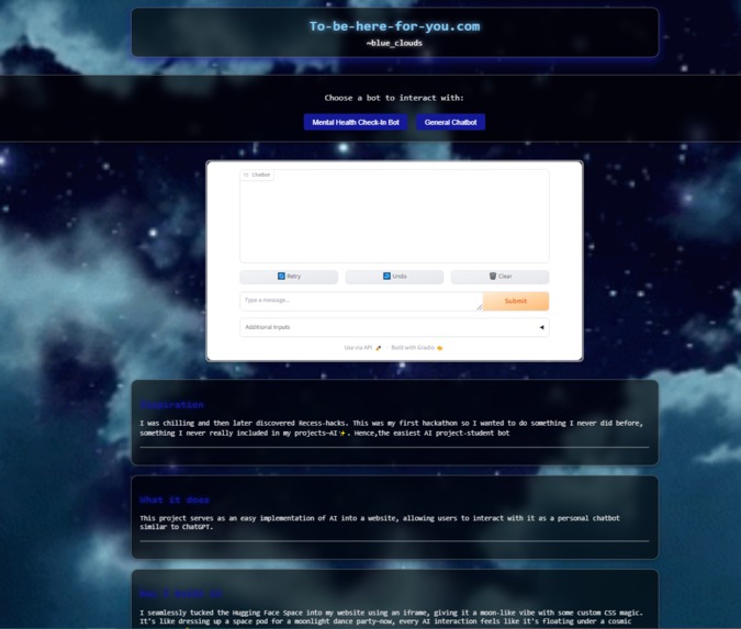 tobeherefor-you.chat – screenshot 1