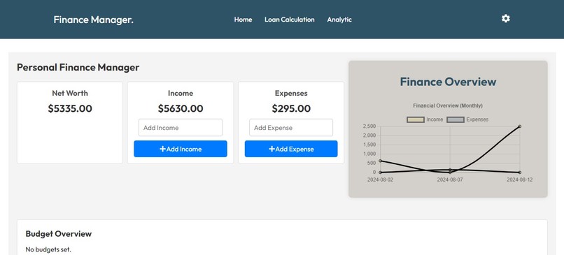 Personal finance Mangaer – screenshot 2
