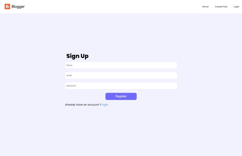 Blog posting website – screenshot 5