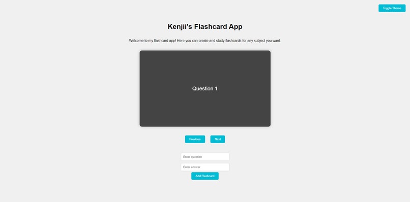 Kenjii's Flashcard App! – screenshot 1