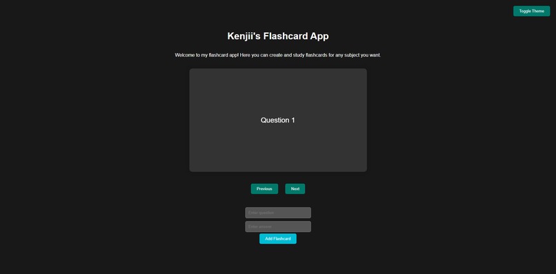 Kenjii's Flashcard App! – screenshot 2