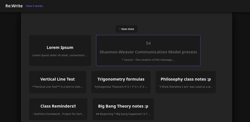 Re:Write – screenshot 1