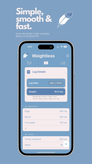 Weightless: Calorie Tracker – screenshot 1