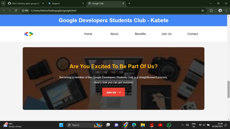 simple gdsc website – screenshot 8