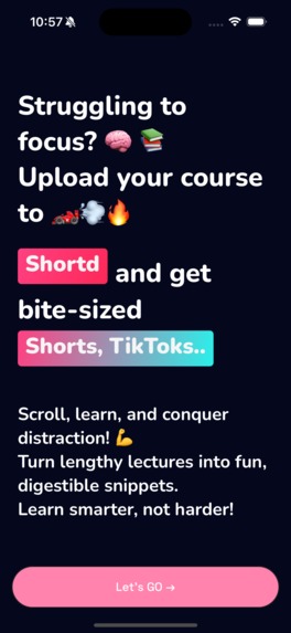 Create shorts Shortd – screenshot 2