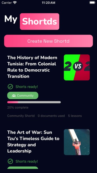 Create shorts Shortd – screenshot 4