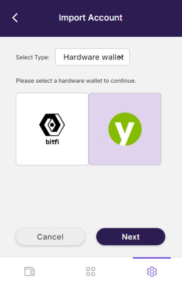 Constellation Yubikey Hardware Wallet – screenshot 2