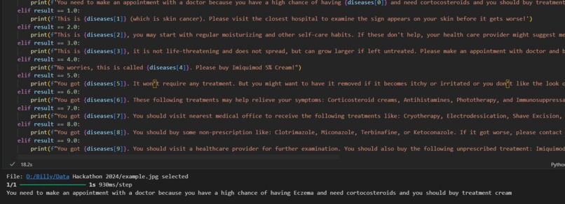 Skin diseases detector – screenshot 1