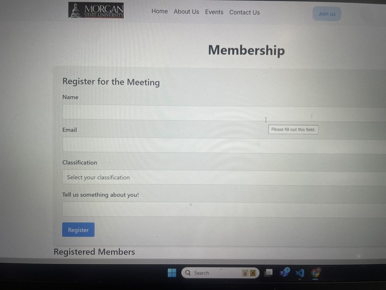 SACS Website – screenshot 1
