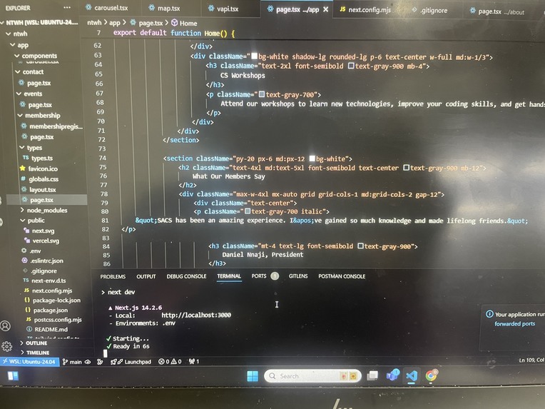SACS Website – screenshot 4