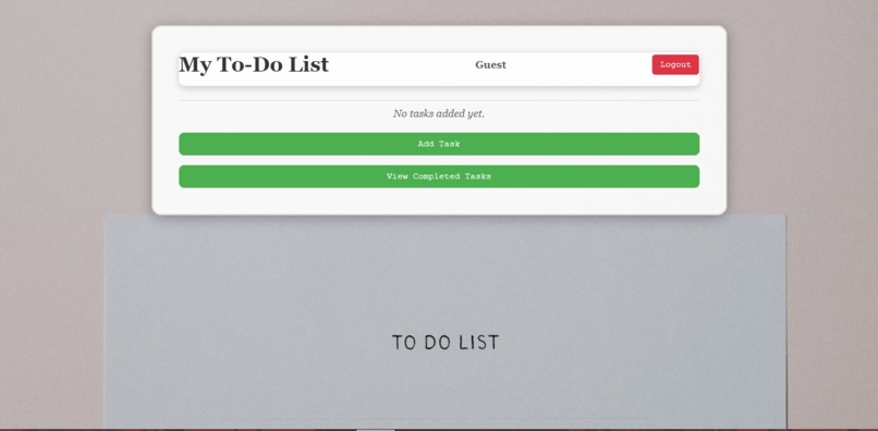 To-Do list – screenshot 2