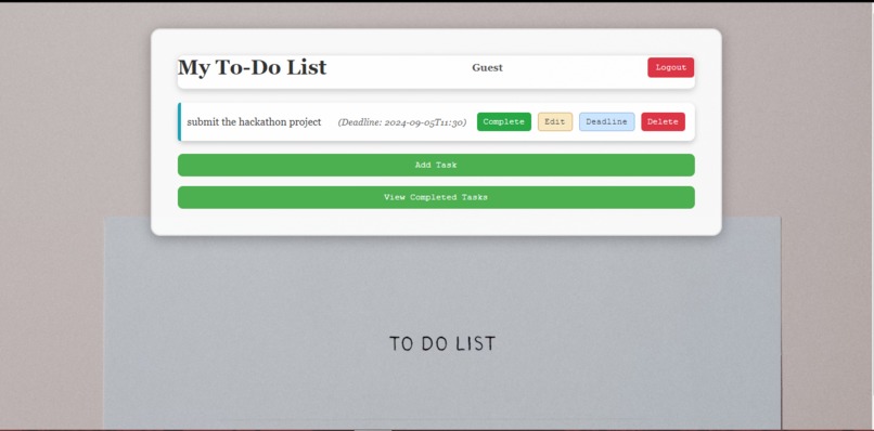 To-Do list – screenshot 3