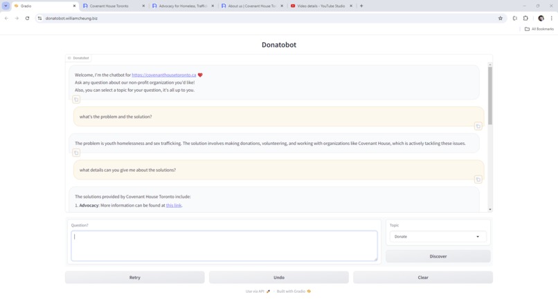 Donatobot – screenshot 1