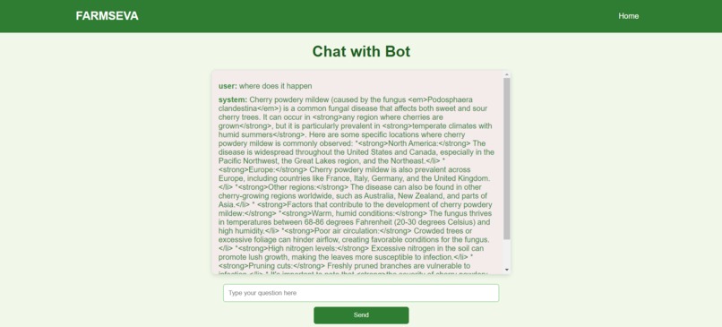 AI CROP DISEASE PREDICTION WITH CHATBOT AND HOTSPOT MAPPING – screenshot 5
