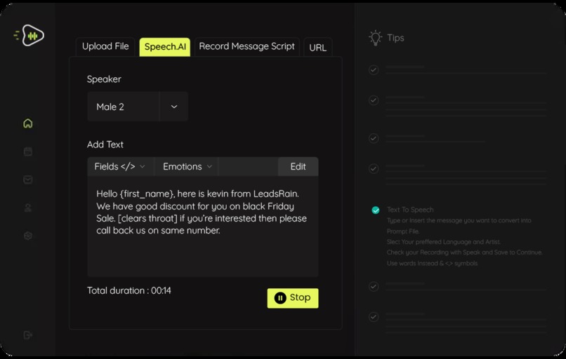 AI Ringless Voicemail – screenshot 2