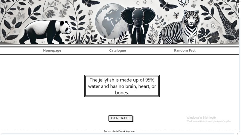 Endangered Animals Website – screenshot 1