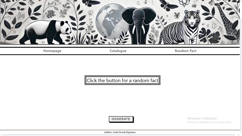 Endangered Animals Website – screenshot 2