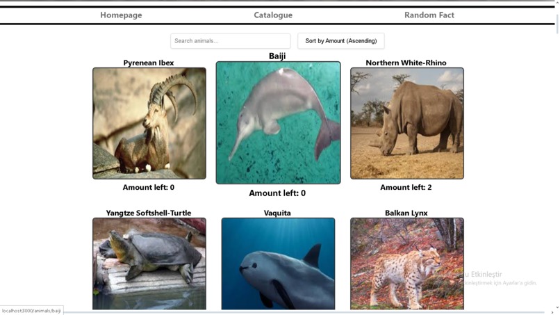 Endangered Animals Website – screenshot 4