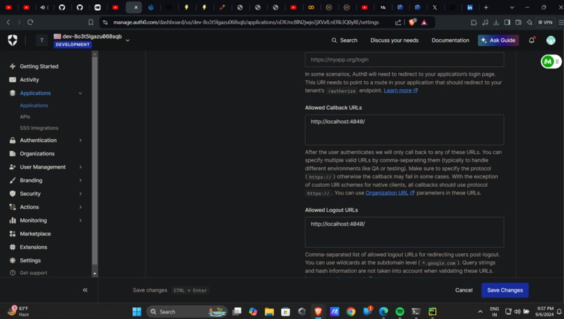 Implement Login and Logout with your Auth0 SDK of choice – screenshot 1