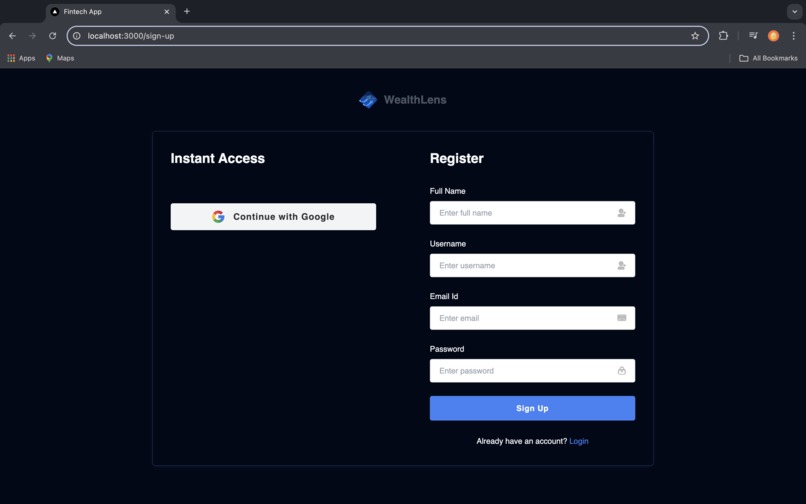 WealthLens – screenshot 2