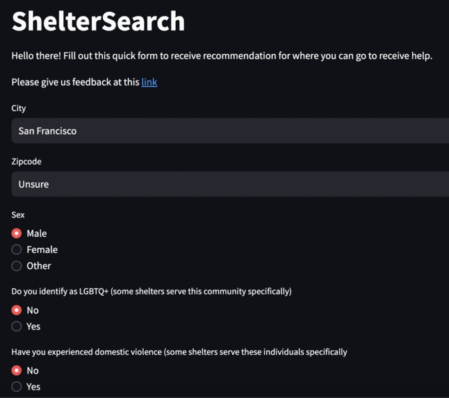 ShelterSearch – screenshot 1