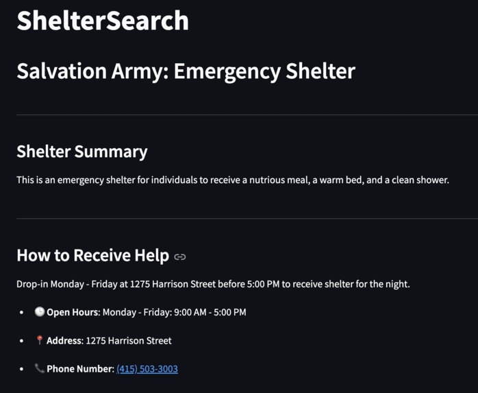 ShelterSearch – screenshot 2