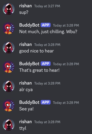 Discord BuddyBot (Fine-Tuned) - Code for Cause – screenshot 1