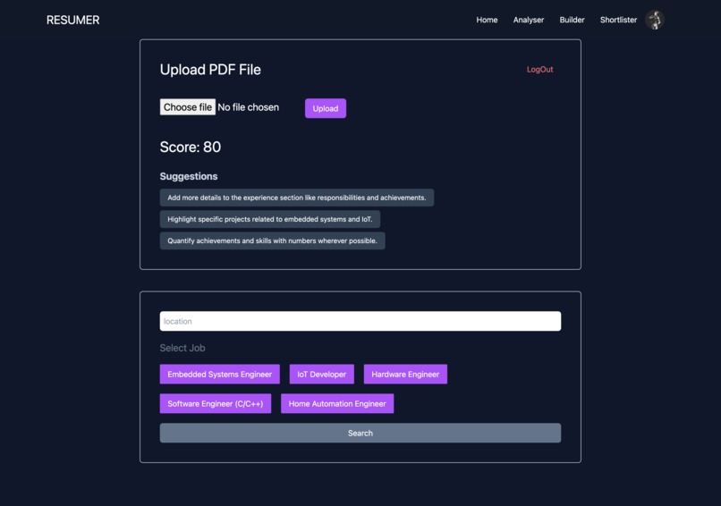 Resumer – screenshot 3