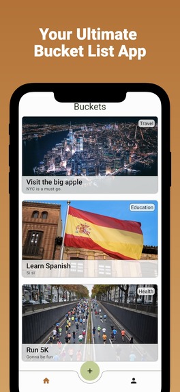 Bucketize: A Bucket List App – screenshot 3