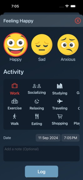 Bluogs: Mood Tracker – screenshot 2