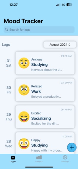 Bluogs: Mood Tracker – screenshot 3