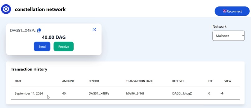 Constellation Network Snap – screenshot 1