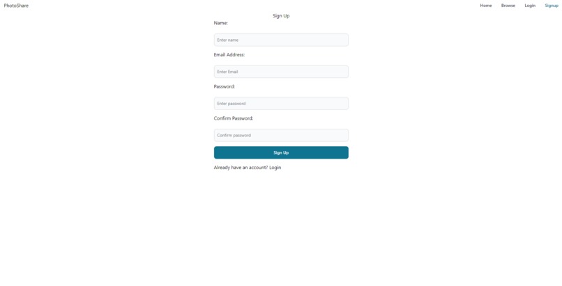 Photo Sharing App – screenshot 5