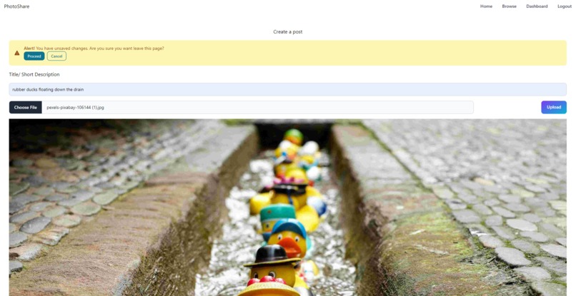 Photo Sharing App – screenshot 3