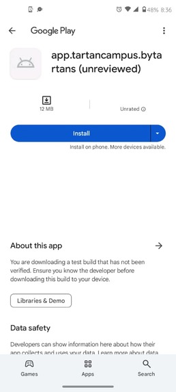 TartanCampus – screenshot 2