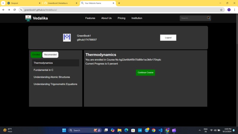 Vedalika - An Independent Educational Platform – screenshot 1