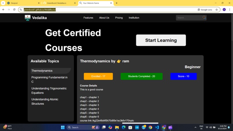 Vedalika - An Independent Educational Platform – screenshot 5