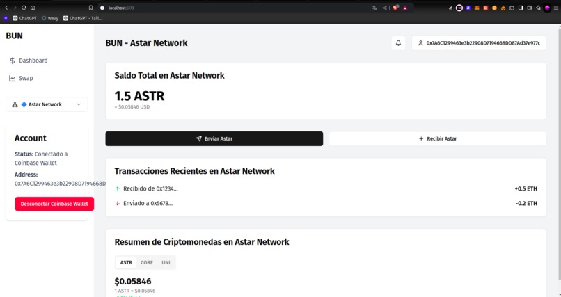BUN Wallet – screenshot 6