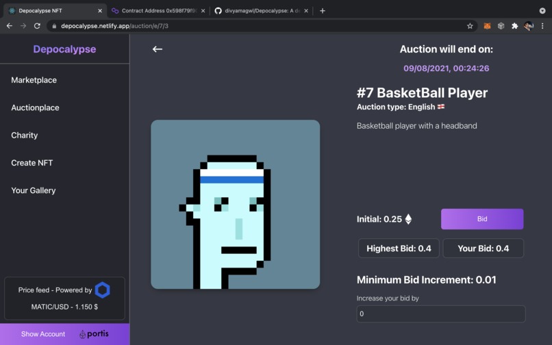 Depocalypse NFT Marketplace – screenshot 3