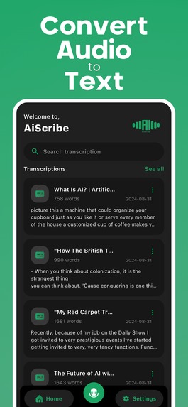 AiScribe - Transcribe Audios & Videos – screenshot 5